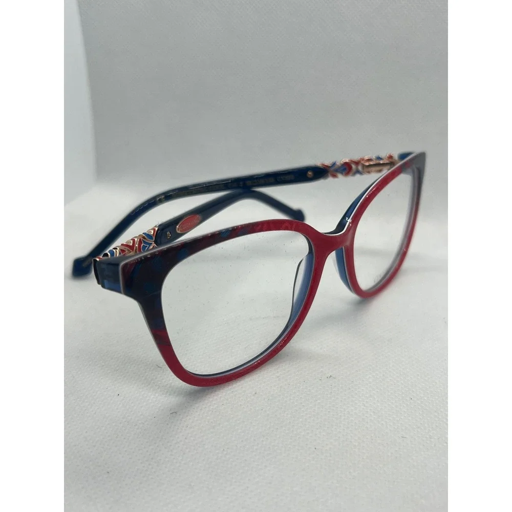 Coco Song Something Cool‎ CV255 Red Blue Cat Eye Eyeglass Frames 53-18-135